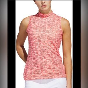 Adidas Size Medium Mock 365 Pure Ruby Golf Tank New W Tags